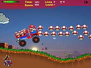 Флеш игра онлайн Mario Super Racing